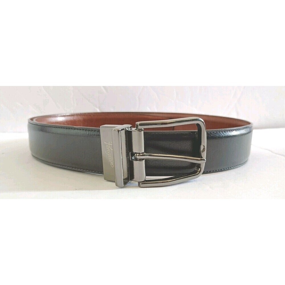 Penguin Mens Bonded Leather Reversible Belt Size 32 Black Brown